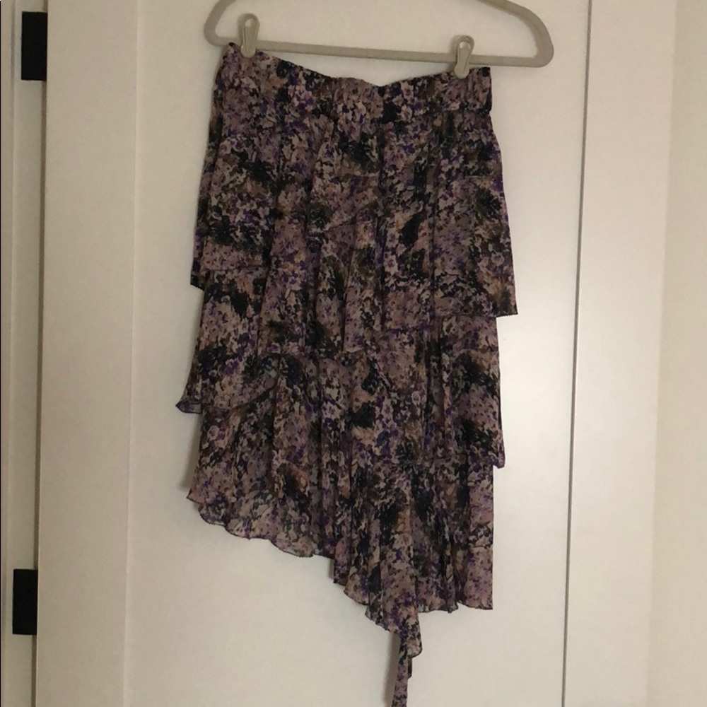 Etoile Isabel Marant asymmetrical floral skirt